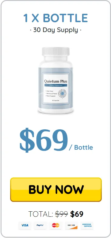 1 bottle of Quietum Plus for $69, providing a 30-day supply.