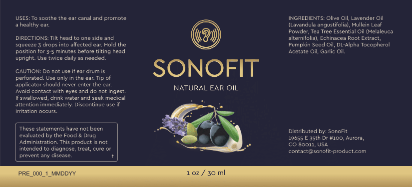 Sonofit natural ear oil